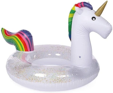 Foto 2 | Salvavidas Inflable Generica color Blanco Flotador Unicornio 68cm para Alberca