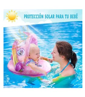 Foto 2 | Flotador con Toldo Púrpura para Bebé