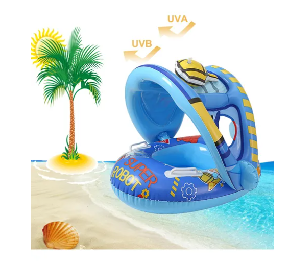 Foto 4 pulgar | Inflable para Alberca con Toldo para Bebé