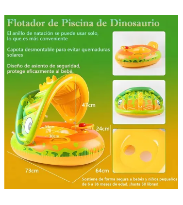 Foto 4 pulgar | Flotador con Toldo para Niño