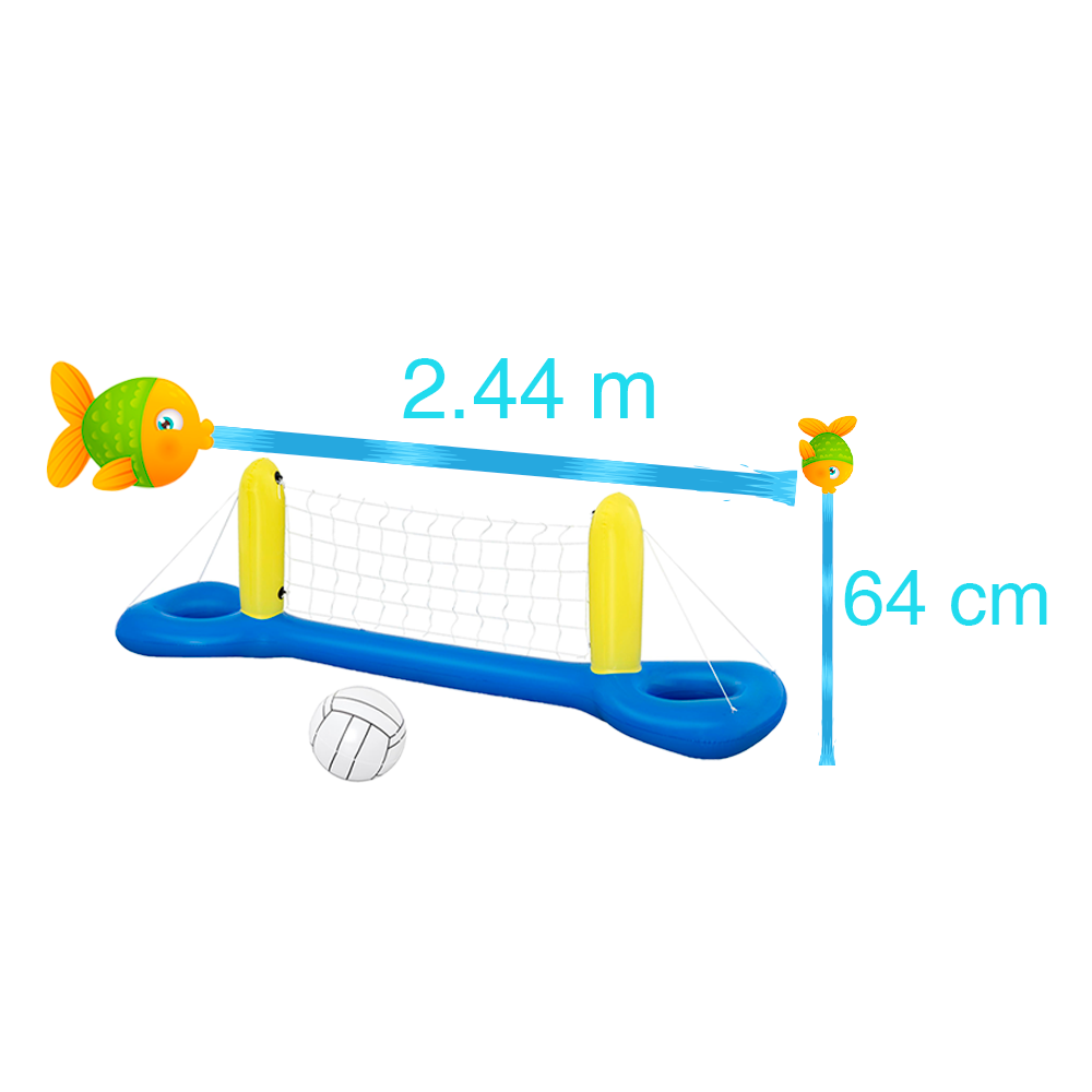 Foto 2 | Portería Inflable para Volleyball Bestway color Azul con Pelota Práctica de Plástico Pvc Resistente