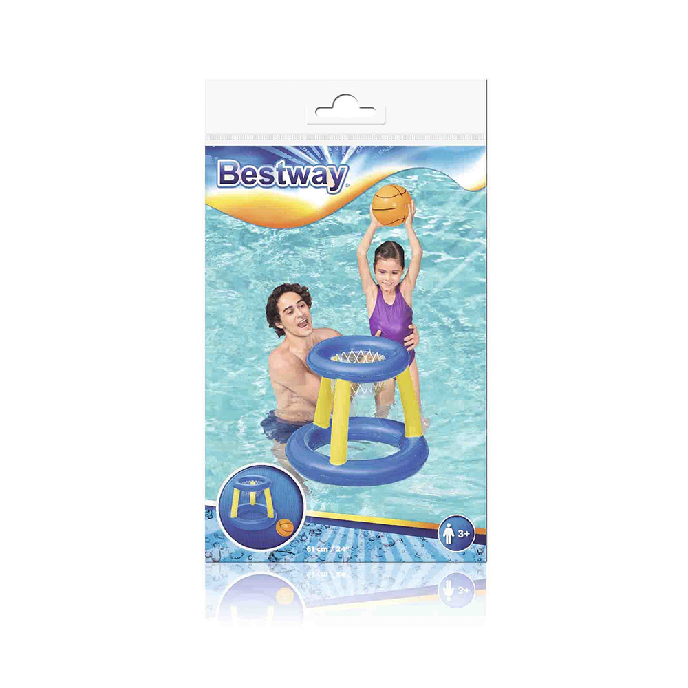 Foto 4 | Juego Baloncesto Canasta Inflable Flotante Con Pelota Bestway