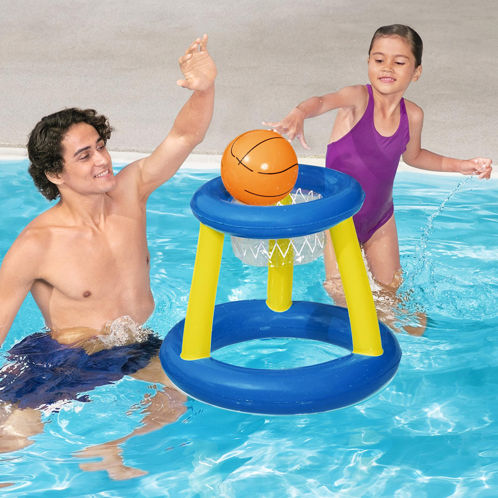 Foto 5 | Juego Baloncesto Canasta Inflable Flotante Con Pelota Bestway