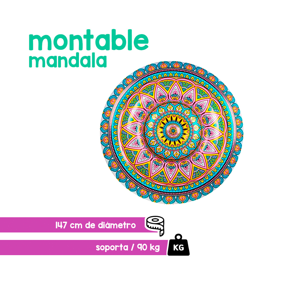 Foto 3 pulgar | Salvavidas Inflable en Forma de Mandala para Alberca