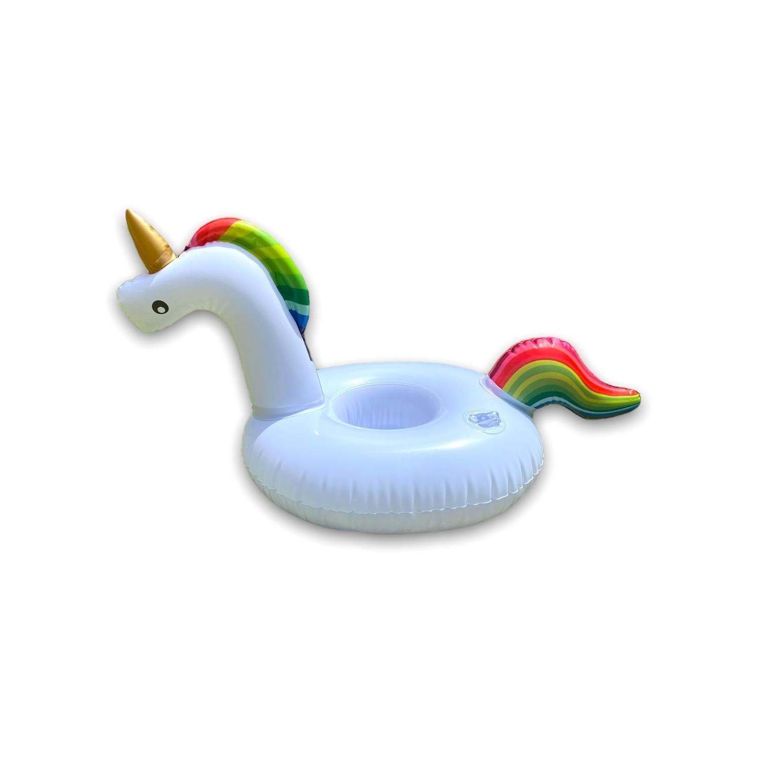 Inflable Portavaso Unicornio Chico Ximxi color Blanco