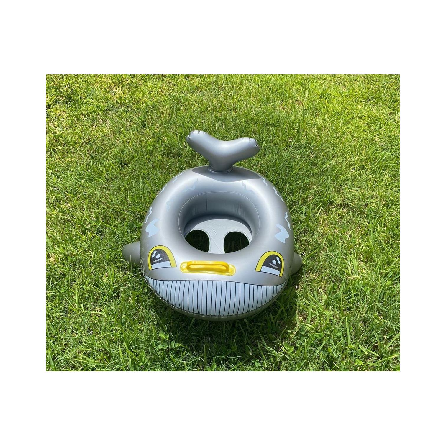 Foto 4 pulgar | Salvavidas Flotador Inflable en Forma de Tiburón Asiento Infantil 2-5 Años Ximxi color Gris