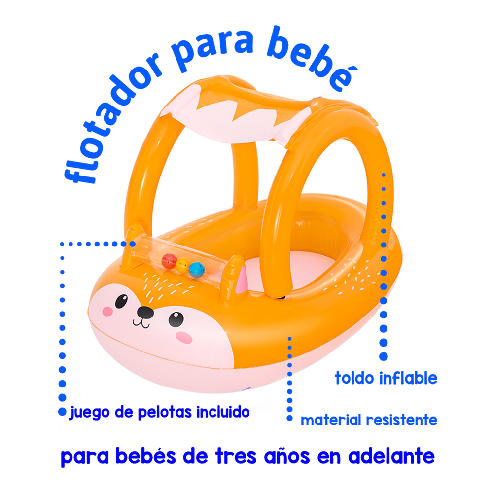 Foto 3 pulgar | Bote para Bebé de Animalito con Techo Removible Plástico Resistente