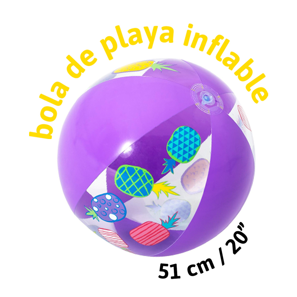Foto 2 | Pelota de Playa Inflable Figuritas Coloridas Paquete 6 Piezas Plástico Resistente