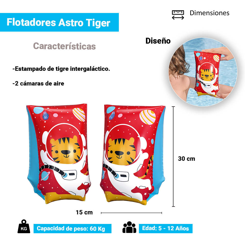 Foto 4 pulgar | Flotis para Niño  Bestway Animalitos Splash Paquete Plástico Resistente 6 Piezas