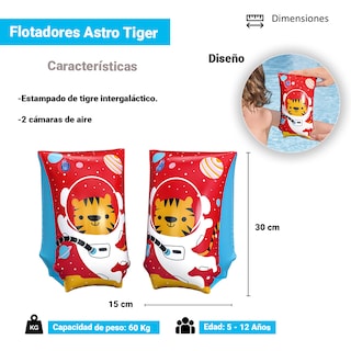 Foto 3 | Flotis para Niño Bestway Animalitos Splash Paquete Plástico Resistente 6 Piezas