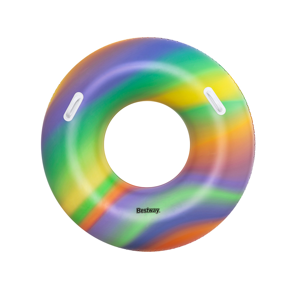 Salvavidas Dona Inflable Bestway Colorida Psicodelico Plástico Resistente
