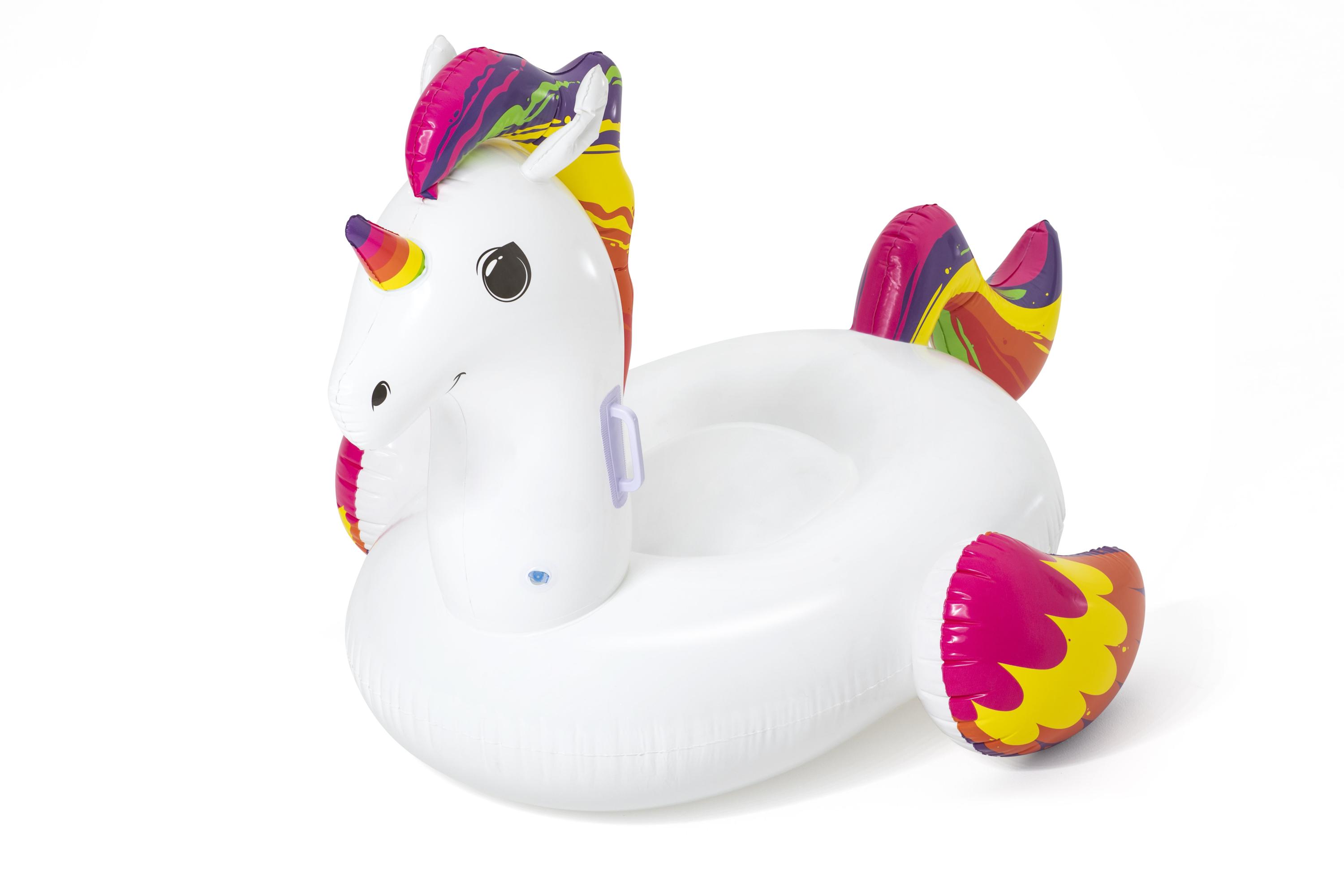 Foto 2 pulgar | Unicornio Montable Inflable con Agarraderas