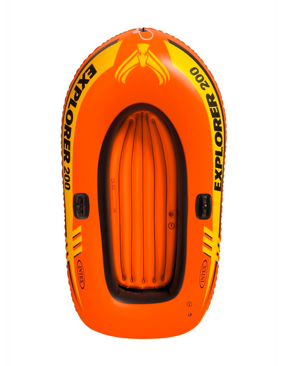 Foto 4 pulgar | Lancha Inflable Intex Explorer 200 Anaranjada