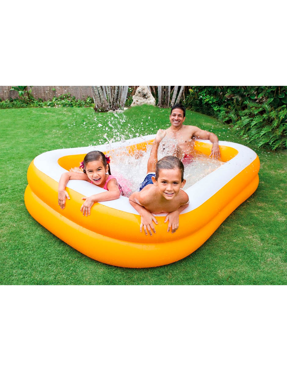 Foto 3 pulgar | Alberca Inflable Swim Center color Naranja