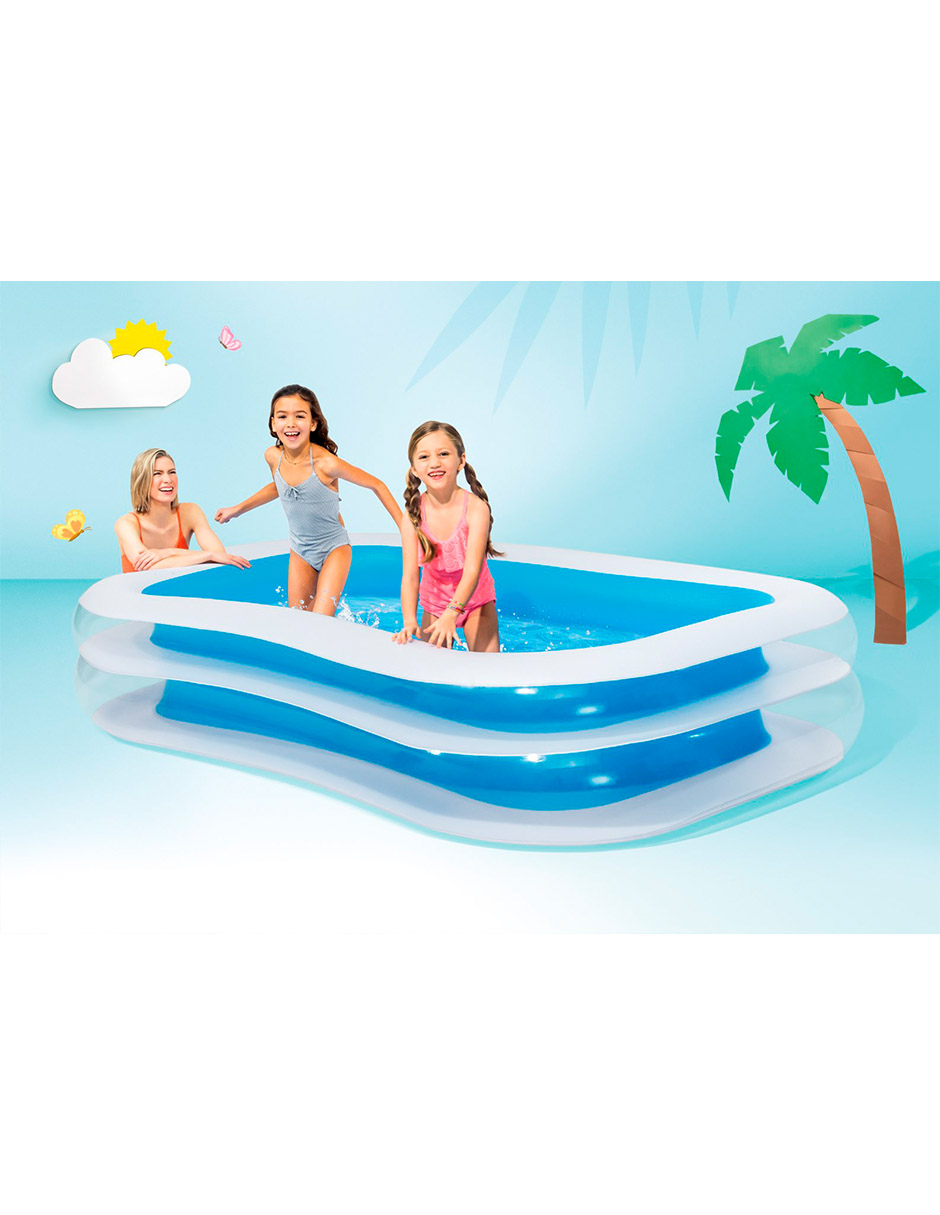 Foto 3 pulgar | Alberca Intex Inflable Swim Center Azul