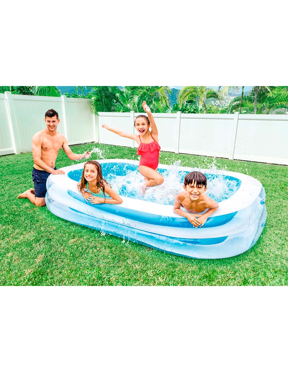 Foto 4 pulgar | Alberca Intex Inflable Swim Center Azul