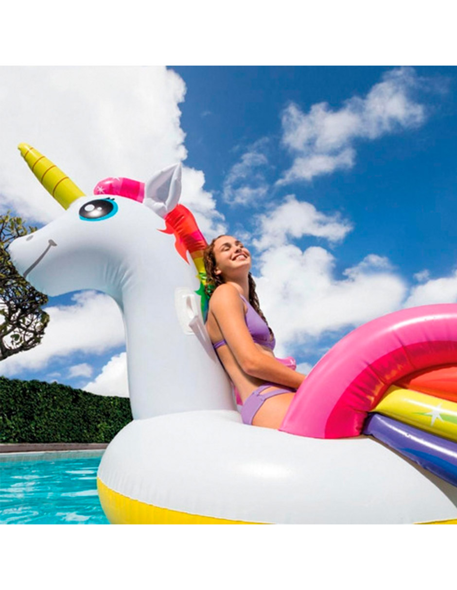 Foto 4 pulgar | Unicornio Inflable Gigante Intex