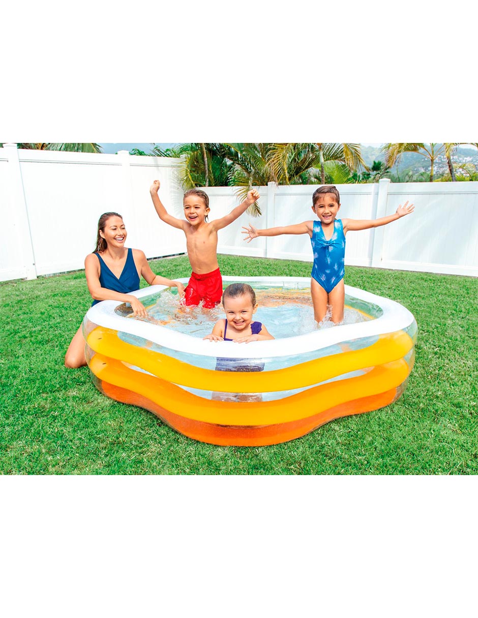 Foto 3 pulgar | Alberca Intex Inflable Summer color Naranja