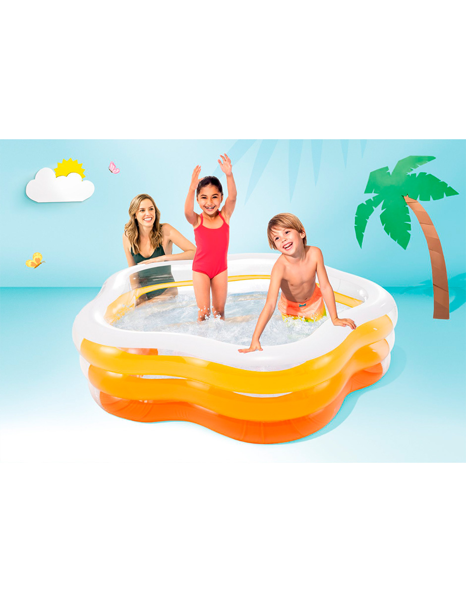 Foto 4 pulgar | Alberca Intex Inflable Summer color Naranja