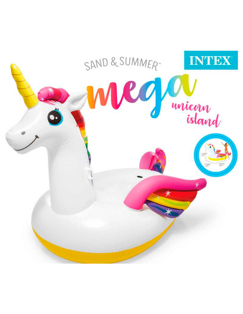 Foto 3 pulgar | Montable Inflable De Mega Unicornio