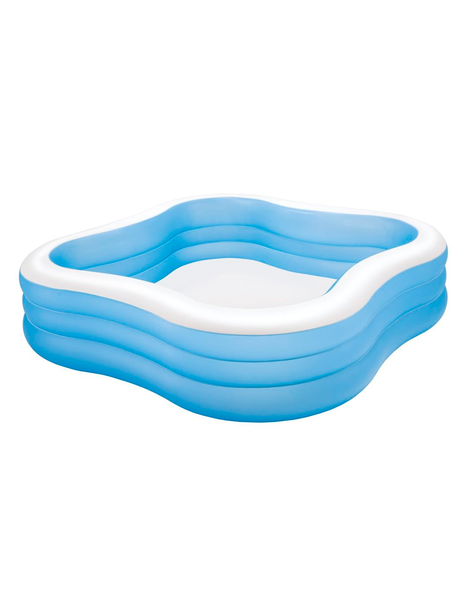 Foto 2 pulgar | Alberca Intex Inflable Swim Center Cuadrangular I color Azul