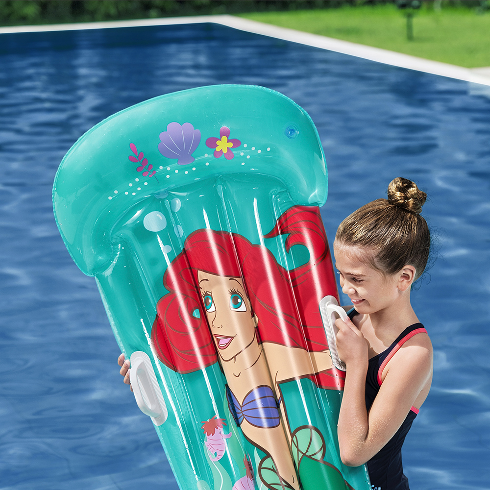 Foto 3 | Salvavidas Cama Montable Cola De Sirena Princesa Ariel Bestway Menta Plástico