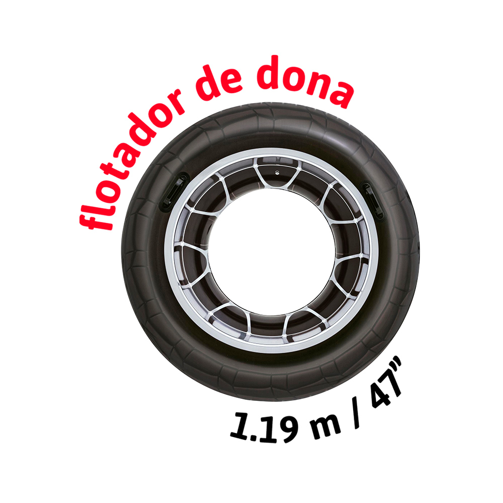 Foto 3 pulgar | Inflable de Dona Bestway Llanta color Negro