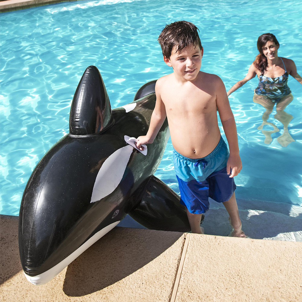 Foto 4 pulgar | Salvavidas Montable Infantil Orca Bestway color Negro