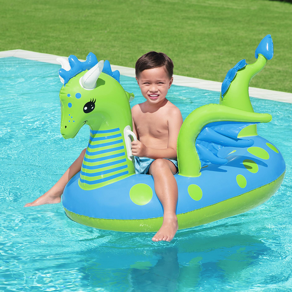 Foto 4 pulgar | Salvavidas Infantil Montable Bestway Dragón Marino colo Verde