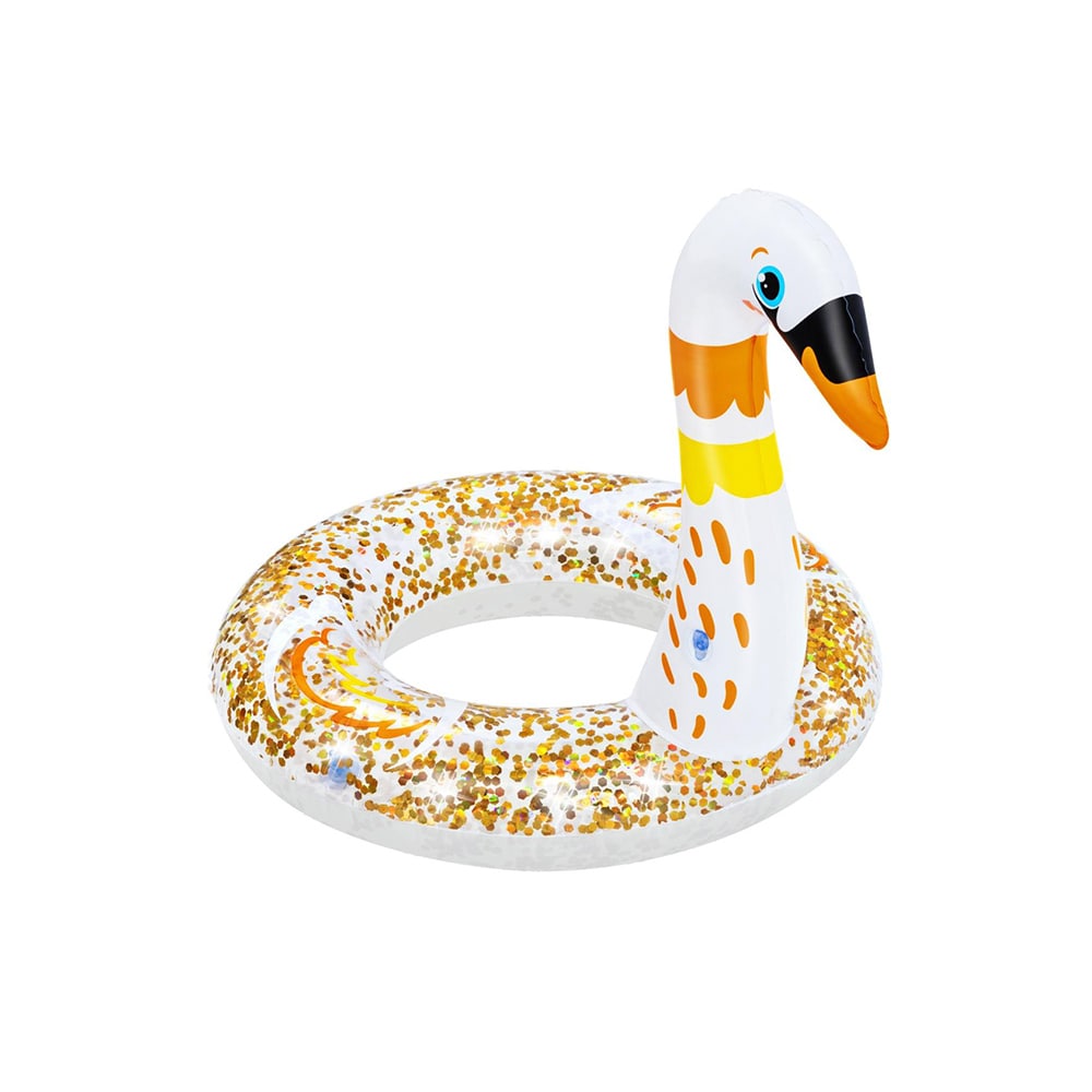 Salvavidas tipo Dona Infantil Beswtay color Blanco Cisne con Brillos $225