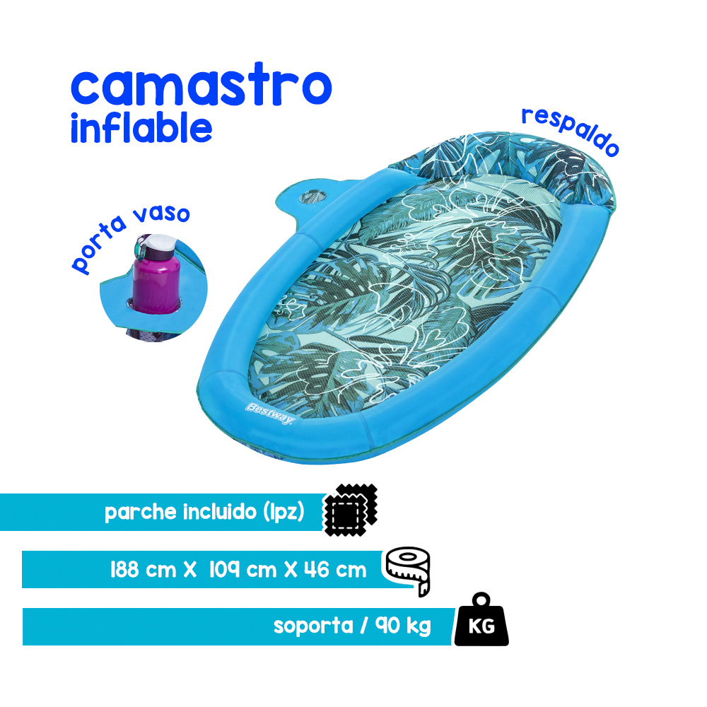 Foto 3 pulgar | Camastro Inflable Bestway 43552 color Azul