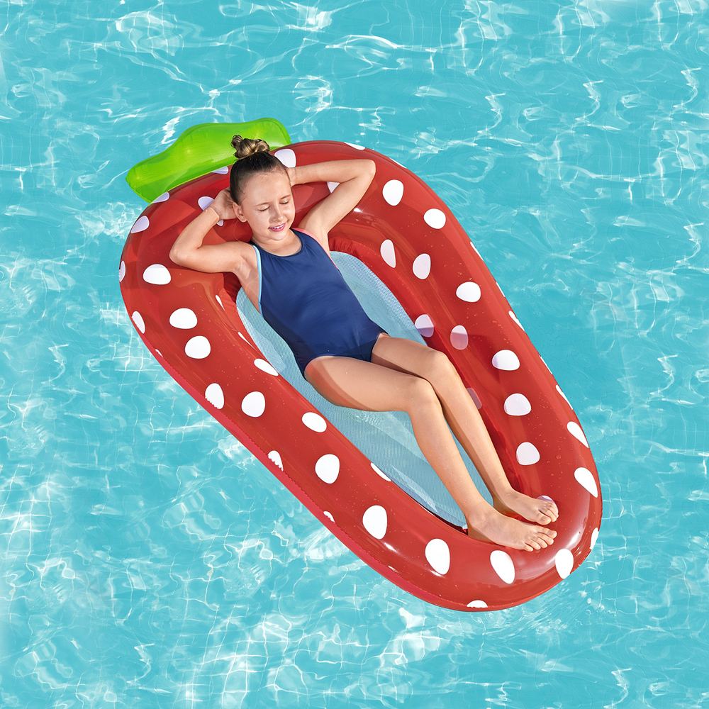 Foto 3 | Cama Camastro Bestway 43644-FRESA color Rojo Montable Inflable Infantil de Plástico Resistente