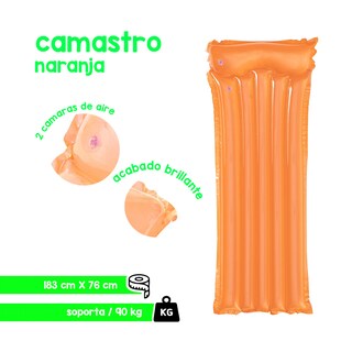 Foto 2 | Flotador Colchoneta Bestway color Naranja