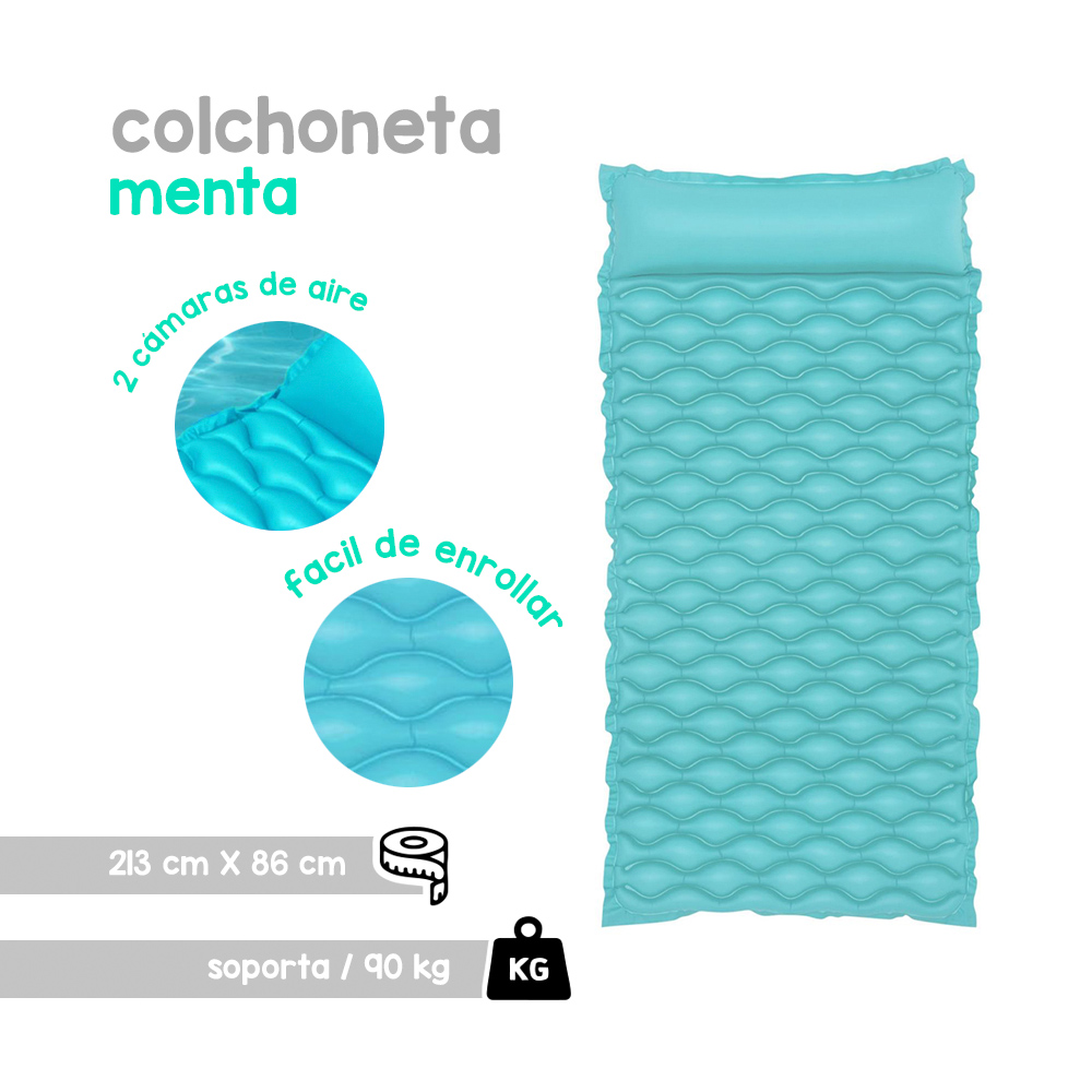 Foto 3 pulgar | Cama Montable Bestway 44020-MNT color Verde Flotador Inflable de Plástico Resistente Enrollable