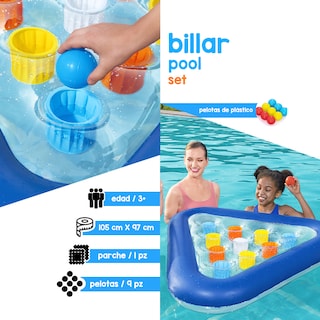 Foto 2 | Tiro De Ping Pong Inflable Para Alberca Con Pelotas Plástico Pvc Resistente Bestway