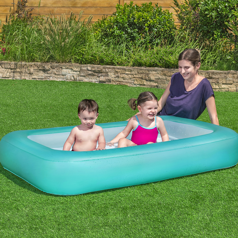 Foto 3 | Alberca Inflable Infantil Turquesa 102 Lt Plástico Resistente Bestway
