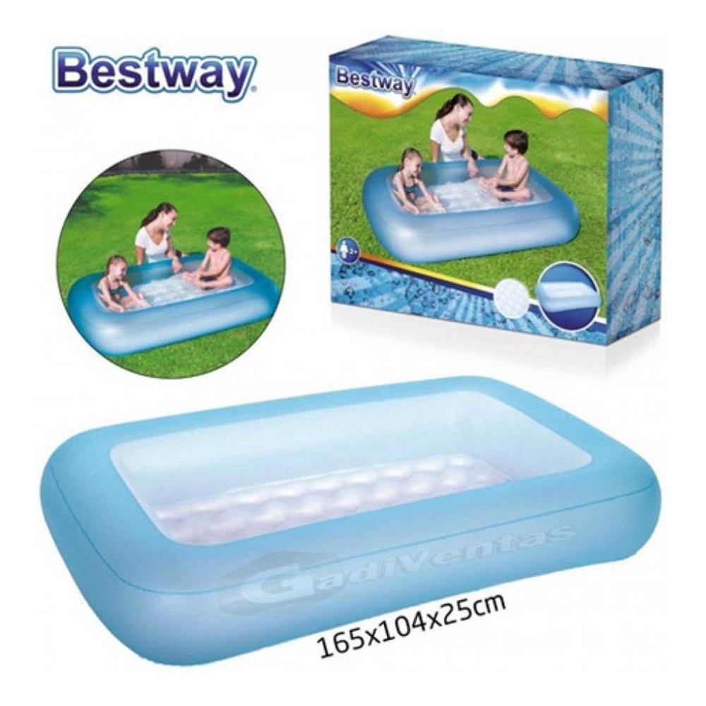 Foto 6 pulgar | Alberca Inflable Infantil Turquesa 102 Lt Plástico Resistente Bestway