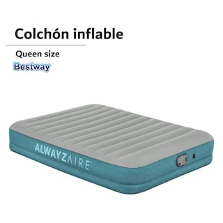 Foto 2 | Colchón Inflable Bestway Queen con Bomba Extraíble Recargable