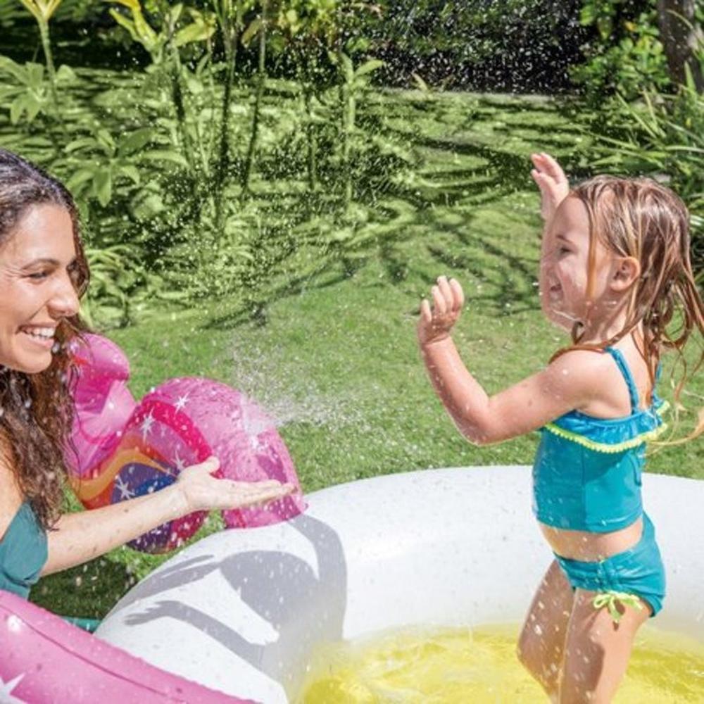 Foto 4 pulgar | Piscina Inflable De Unicornio Redonda Niños 2.72m Intex