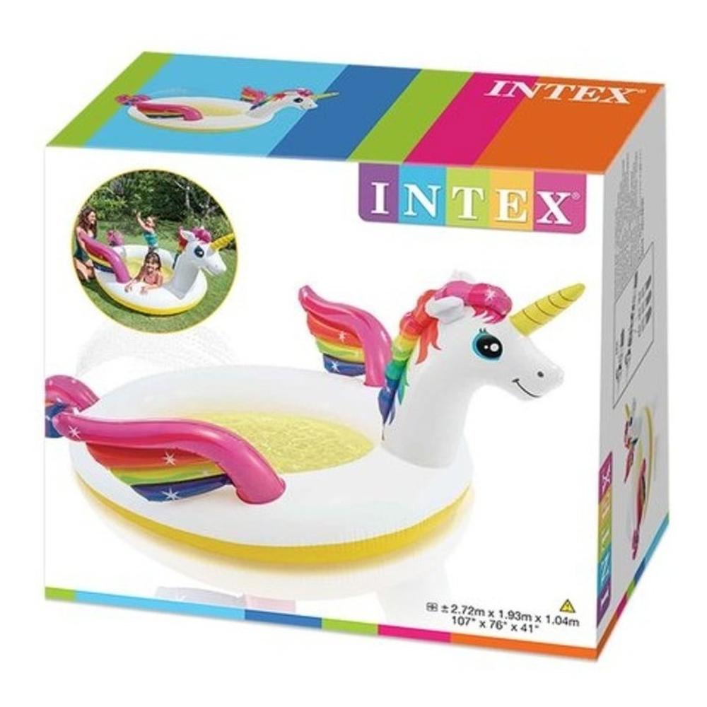 Foto 5 pulgar | Piscina Inflable De Unicornio Redonda Niños 2.72m Intex