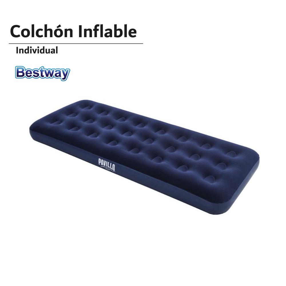 Foto 2 | Colchón Inflable Bestway 67000 color Azul Individual 185x76x22 cm