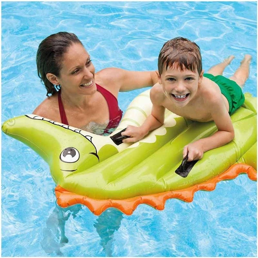 Foto 4 pulgar | Inflable Montable En Forma De Cocodrilo Intex