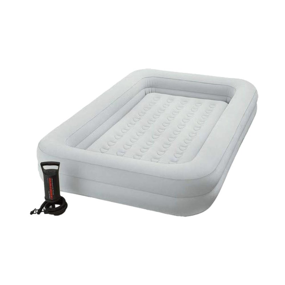 Colchón Inflable para Viaje Intex color Blanco incluye Funda y  Bomba