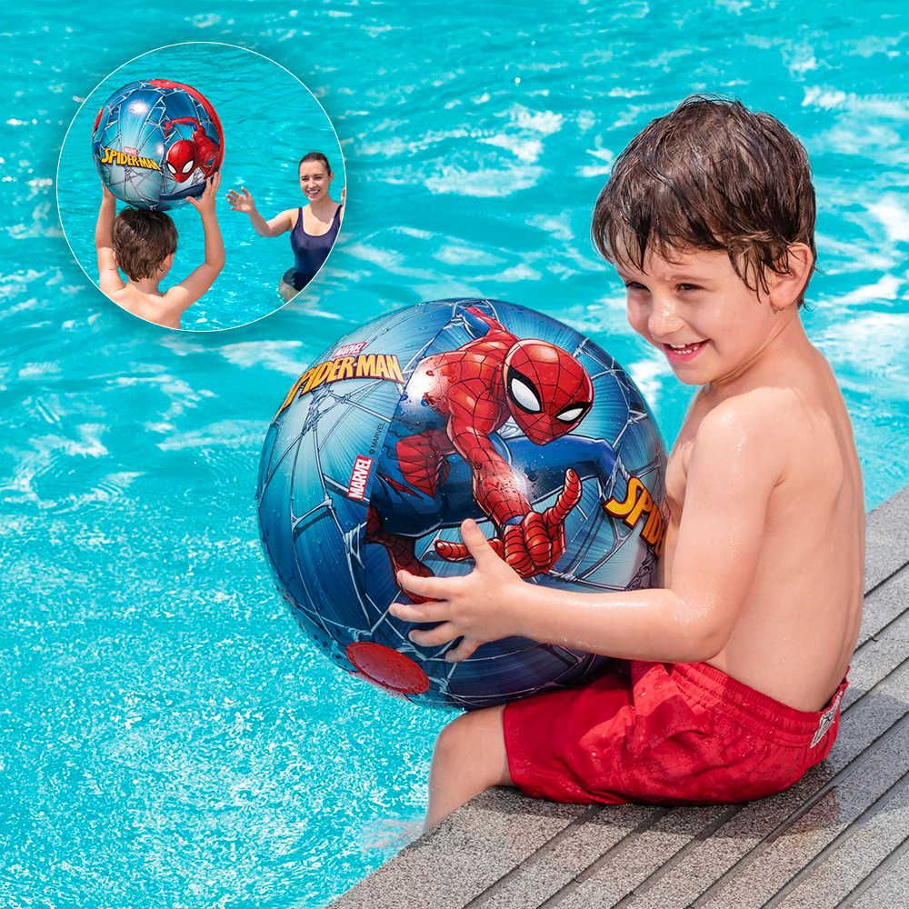 Foto 4 pulgar | Pelota De Playa Inflable De Spider Man Disney Plástico Resistente