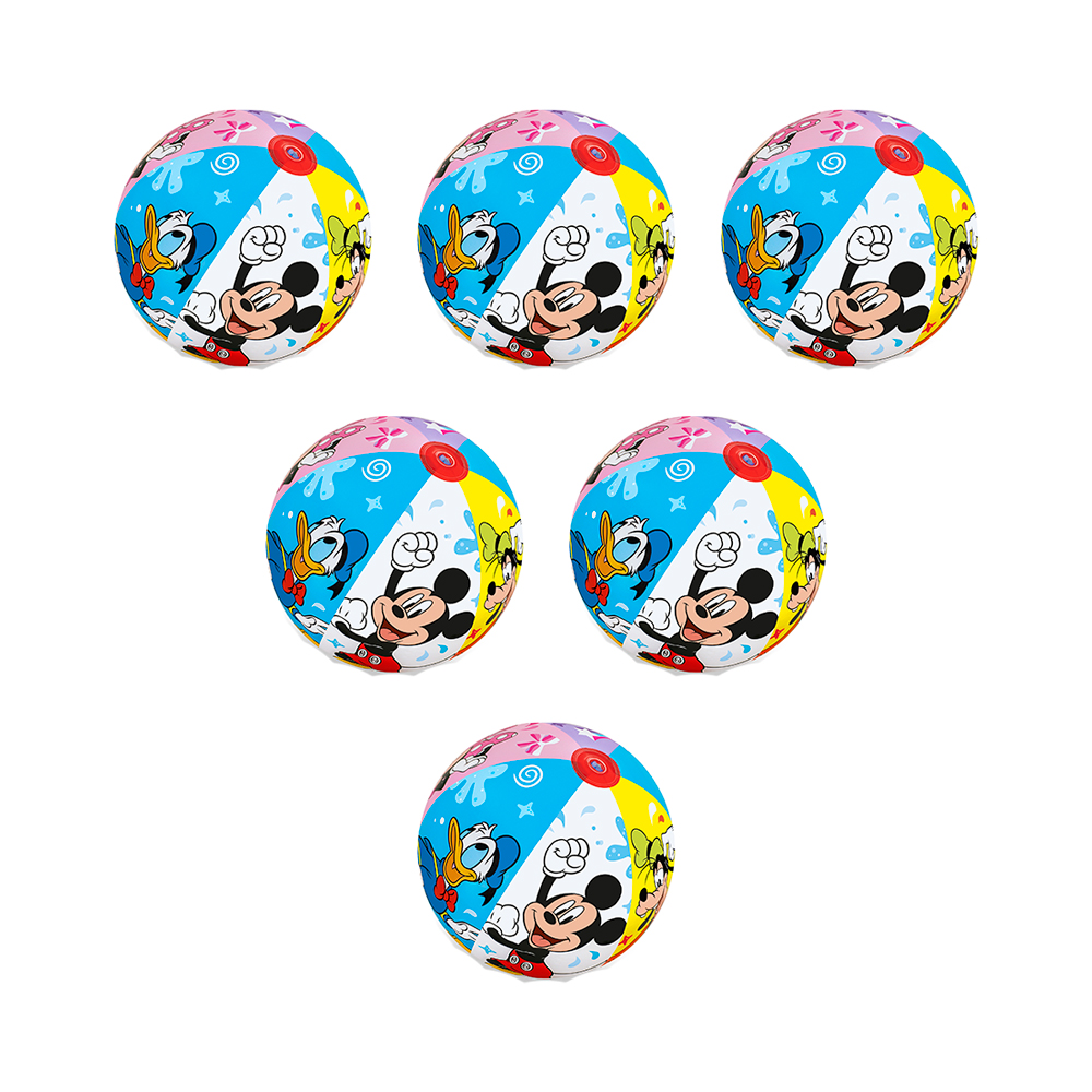 Foto 2 pulgar | Pelota de Playa Inflable Mickey Mouse Multicolor Disney 6 piezas