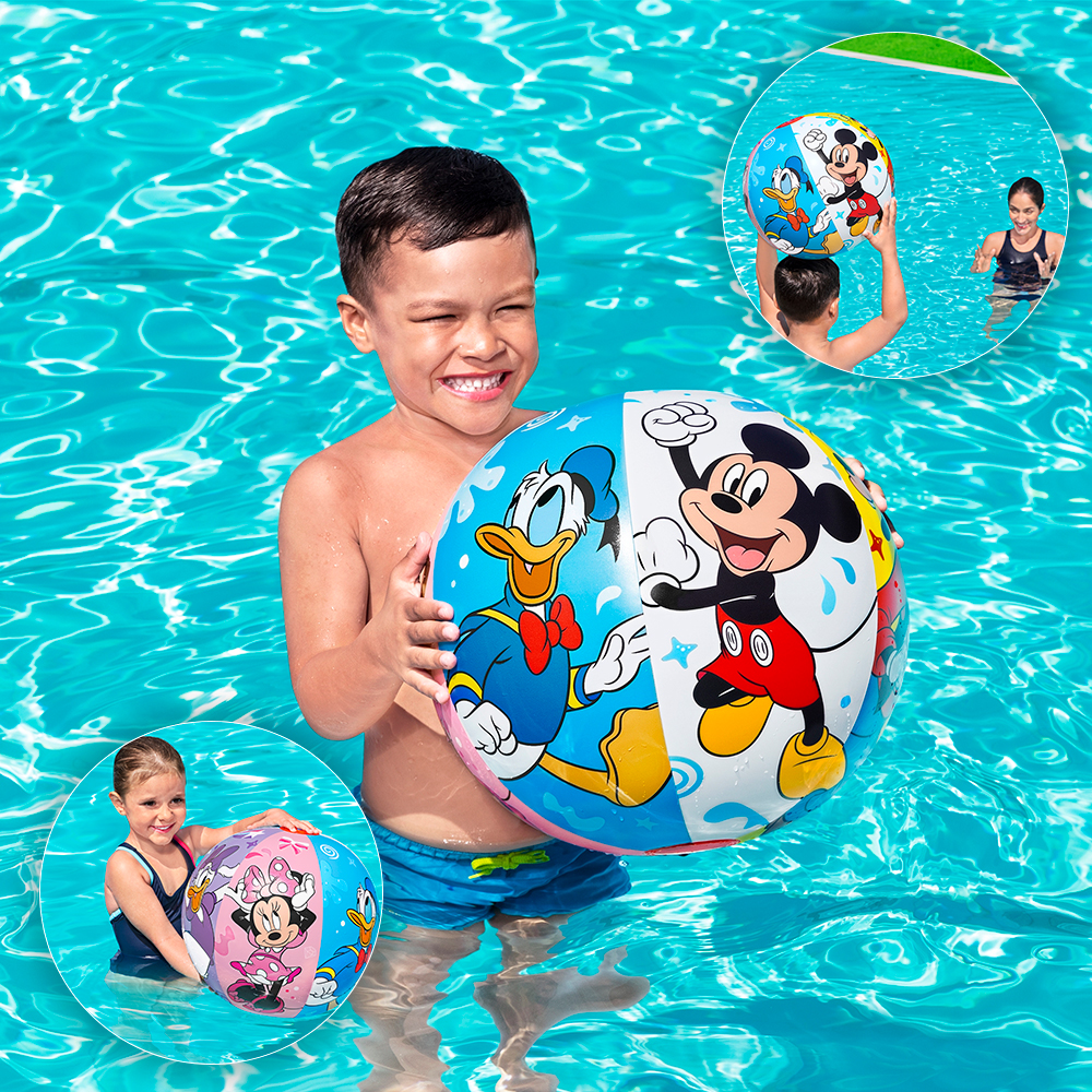 Foto 4 pulgar | Pelota De Playa Inflable Mickey Mouse Multicolor Disney