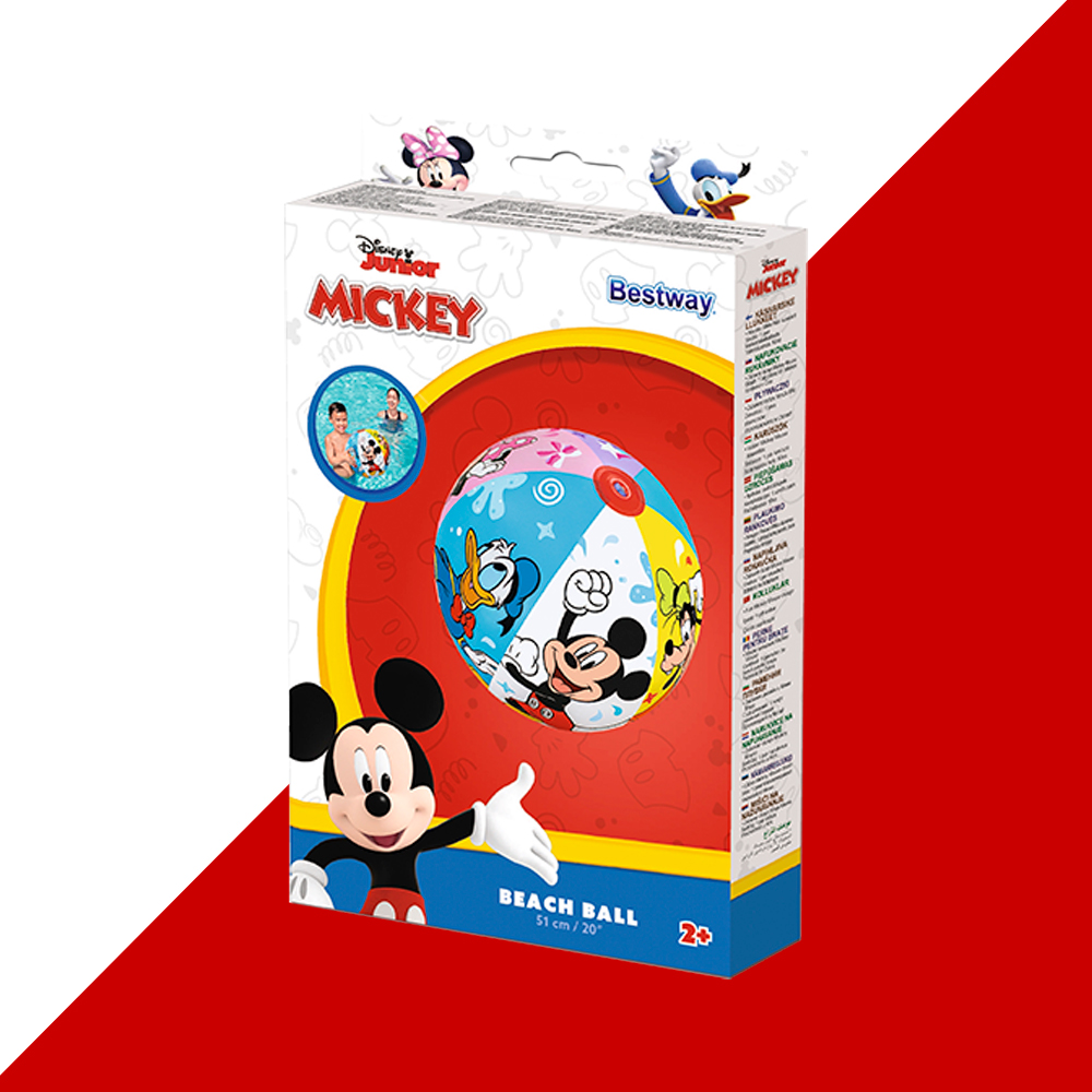 Foto 5 pulgar | Pelota De Playa Inflable Mickey Mouse Multicolor Disney