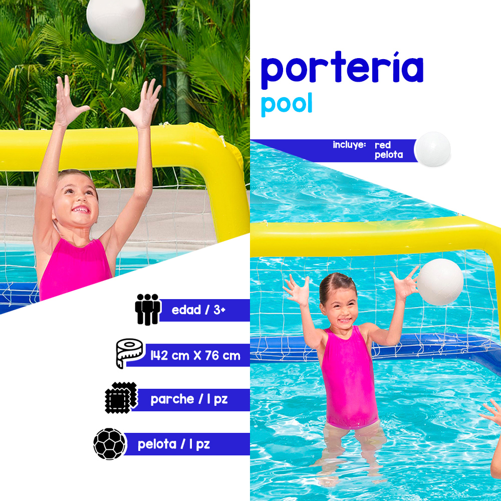 Foto 3 pulgar | Portería Inflable Con Pelota Para Alberca/jardin Para Niños