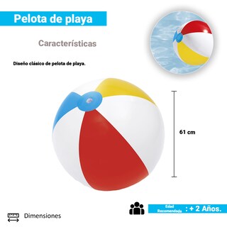 Foto 2 | Pelotas de Playa Inflable Bestway Multicolor 6 Piezas
