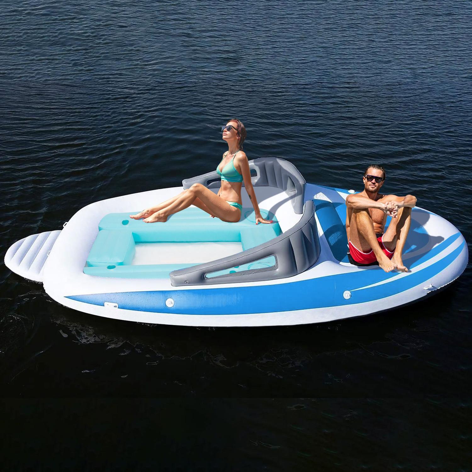 Foto 1 | Bote Yate 6 Personas De Lujo Con 2 Hieleras Inflable Playa